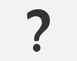 Large question mark. Searching for answer. illustration. vector