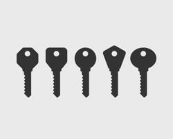 Key icon . Keys symbol flat design. vector