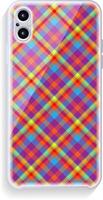 Smartphone cover design mockup. Template geometric pattern for mobile phone back part. Flat design. vector