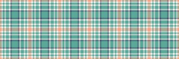 Strong seamless pattern fabric, mixed tartan background textile. Oriental texture check plaid in teal and white colors. vector