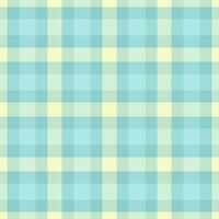 Funky seamless background fabric, yuletide check plaid tartan. Modern pattern texture textile in light and teal colors. vector