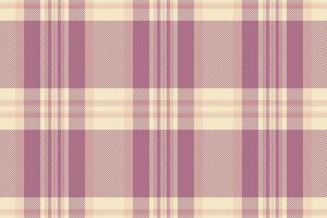 Other textile texture tartan, soft check fabric plaid. Design pattern seamless background in light and pink colors. vector