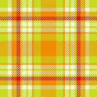 Curtain fabric tartan check, eps textile background texture. Argyle seamless pattern plaid in lime and bright colors. vector