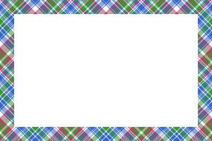 Rectangle borders and Frames . Border pattern geometric vintage frame design. Scottish tartan plaid fabric texture. Template for gift card, collage, scrapbook or photo album and portrait. vector