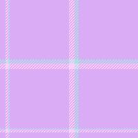 Knit fabric plaid, panel pattern texture tartan. Fluffy seamless textile background check in light color. vector
