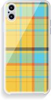 Smartphone cover design mockup. Template geometric pattern for mobile phone back part. Flat design. vector