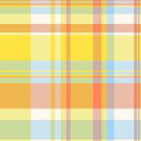 New york background fabric check, mustard tartan texture textile. Carnival plaid pattern seamless in yellow and sea shell colors. vector