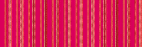 Vorm textile pattern fabric, sale seamless stripe vertical. Sirthday texture lines background in pink and orange colors. vector