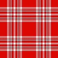 Plaid seamless pattern in red. Check fabric texture. textile print. vector