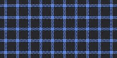 Thread background pattern , detailed check fabric textile. Official plaid texture seamless tartan in dark and blue colors. vector