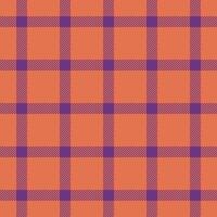 Aesthetic fabric background, editable plaid check texture. Handkerchief seamless pattern textile tartan in red and eminence colors. vector