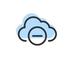 Cloud Storage And Data Transfer Icon. Computing Service And Network Related Line Icons. Database And Server, Cyber Security, Digital Transformation. vector