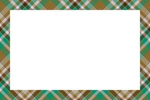 Vintage frame . Scottish border pattern retro style. Tartan plaid ornament. vector