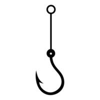 A fishing hook on a white background vector