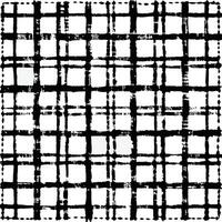 Grunge black and white checkered pattern vector