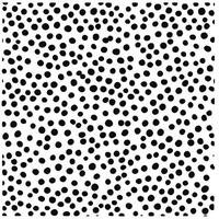 Black and white polka dot pattern vector