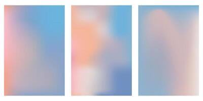 Nude soft sky abstract neutral gradient background. Fluffy cloud vibrant pastel sunset. Blurred light and pale backdrop. vector
