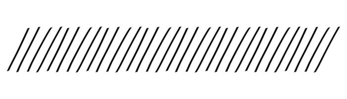 Slash line doodle border, diagonal lines. Divider strip Tilt strip geometric abstract border. Diagonal grid. Geometric dashed tape vector