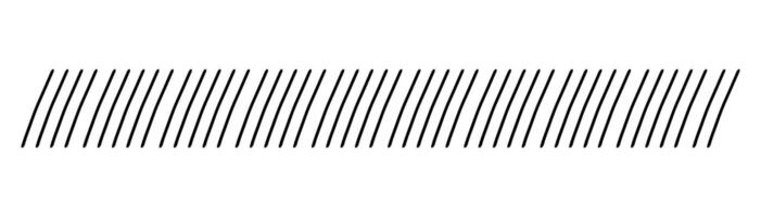 Slash line doodle border, diagonal lines. Divider strip Tilt strip geometric abstract border. Diagonal grid. Geometric dashed tape vector