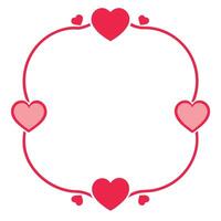 Valentine's day frame vector