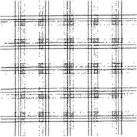 A black and white plaid pattern vector