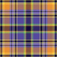 Tartan plaid check pattern texture. Seamless pattern. Fall Halloween design. Perfect for textile or print design. vector