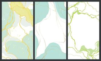 Minimalist Marble Texture Backgrounds with Soft Color Accents vector