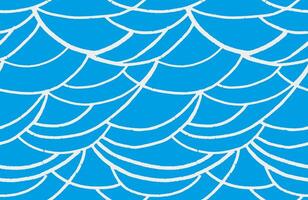 Minimalist seamless pattern with abstract organic shapes on a blue background. hand drawn sketch curved wavy lines printing. Contemporary plain ornament. vector