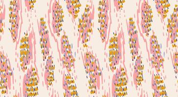 Colorful abstract organic shapes seamless pattern. hand drawn sketch. Painted texture background with unique dynamic forms. Contemporary minimalist ornament for print vector