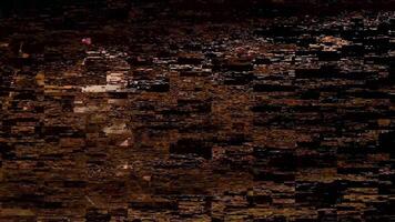 Digital glitch pixel malfunction effect. signal damage with tv noise screen interference. video