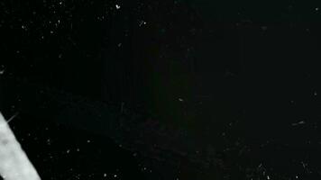 Dust and scratches overlay and light leak transition video