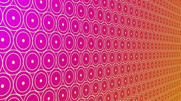 Polka dots and circles pattern background loop. video