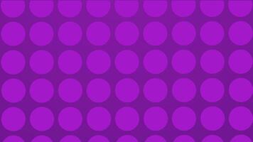 Purple polka dots pattern background loop. video