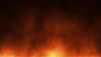 Fire light effect for text title intro transitions movement on black background, overlay ready video