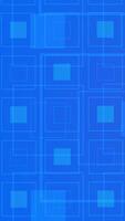 Blue background showing designs, visual elements, pattern of squares video