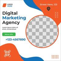 Digital Marketing Agency Social Media Template Design-01 vector