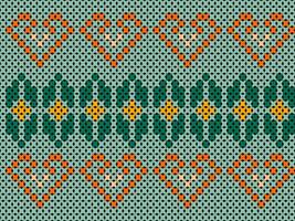 Colorful seamless knitting pattern. Design for capet, wrapping, clothing, knitting, Ikkat, ikat, fabric. vector