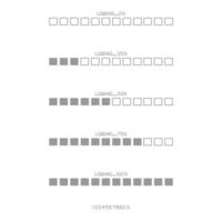 collection set of cute doodle hand draw loading process progress counter bar computer battery, banner vector