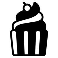 Cupcake icon for web, app, infographic, etc vector