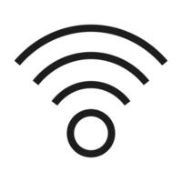 Wifi signal flat icon isolated illustration vector