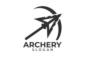 Archery Logo Design and Typography Design, Modern Archery Logo Elements for Your Brand, Dynamic Archery Theme Typography for Logos, Target the Best with Archery-Inspired Logos, Archery Logo Design vector