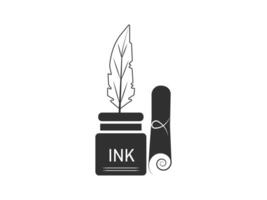 Elegant Ink Design Collection, Intricate Ink Illustrations, Bold Ink Artwork Set, Vintage-Inspired Ink Graphics, Modern Ink Patterns and Designs vector