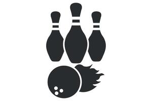 Bowling Illustration, Vibrant Design for Bowling Lovers, Stylish Bowling Graphics, Modern Art for Bowling Elements, Creative Bowling Elements vector