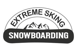 Snowboard Typography Design, Snowboarding Typographic Art, Snowboard Lover Typographic Illustration, Typography for Snowboarders, Snowboarding Typography, Typographic Artwork vector