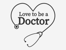 Stethoscope Heart Shape With Typography Design, Stethoscope Design, Heart Shape Stethoscope, Typography Design with Stethoscope Heart Shape, Medical Typography Design, Nurse Typography vector