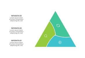 Creative concept for infographic with 3 steps, options, parts or processes. Business data visualization. vector