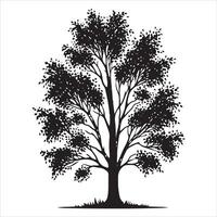 tree silhouette eps vector