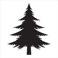 pine tree silhouette vector
