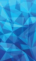 Abstract low poly triangle pattern blue gradient wallpaper vector