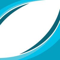 Abstract blue curved border square background vector